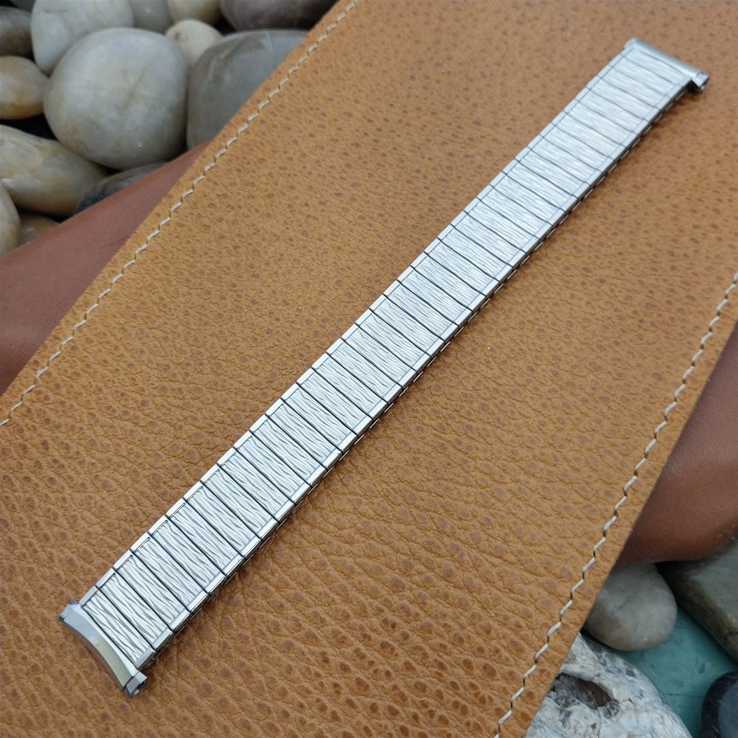 Speidel Stainless Steel Valencia USA Long USA Made nos Vintage Watch Band
