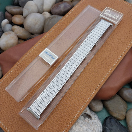 Speidel Stainless Steel Valencia USA Long USA Made nos Vintage Watch Band