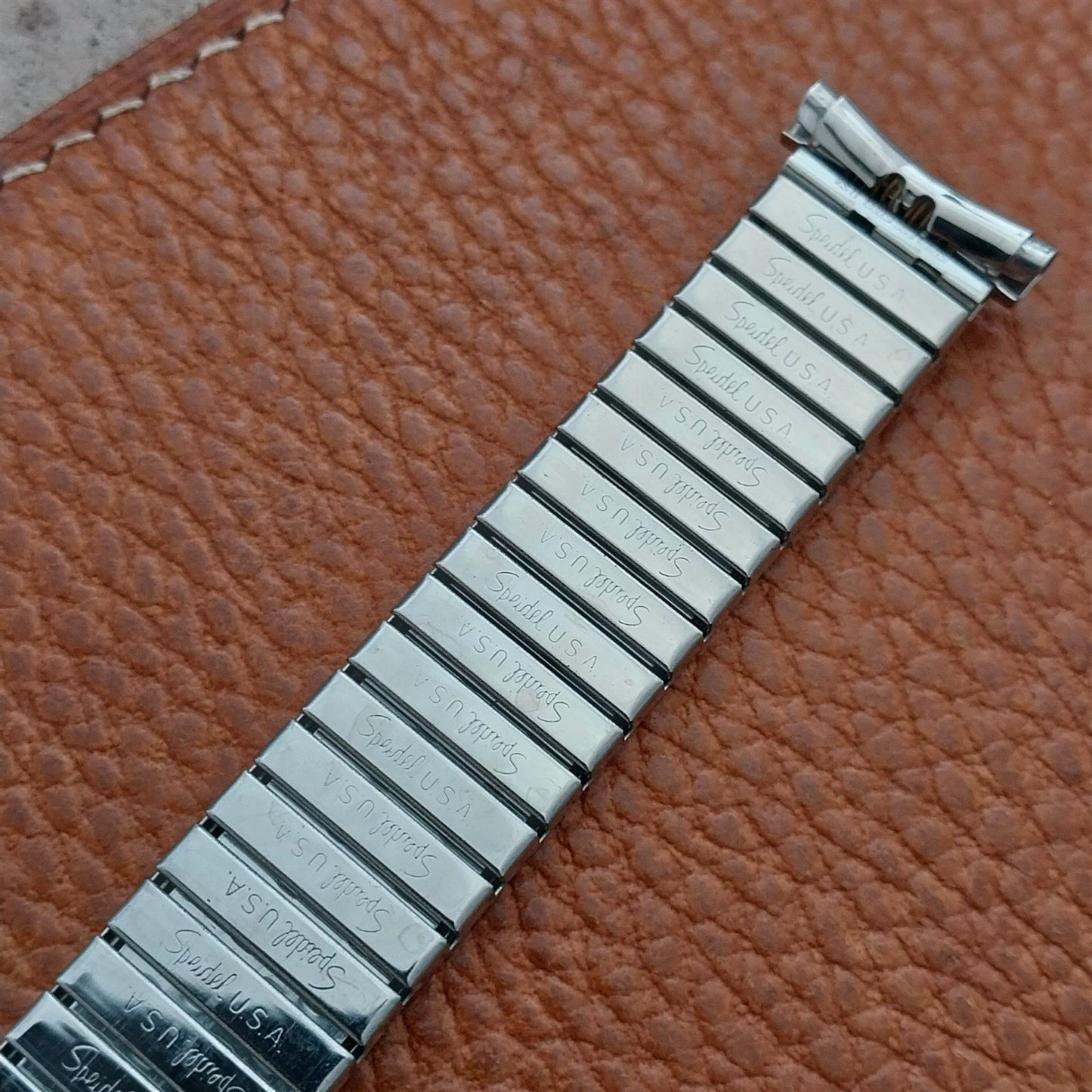 Speidel Stainless Steel Valencia USA Long USA Made nos Vintage Watch Band