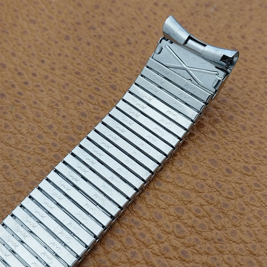 17.2mm Stainless Steel Speidel Thinline nos 1970s Vintage Watch Band