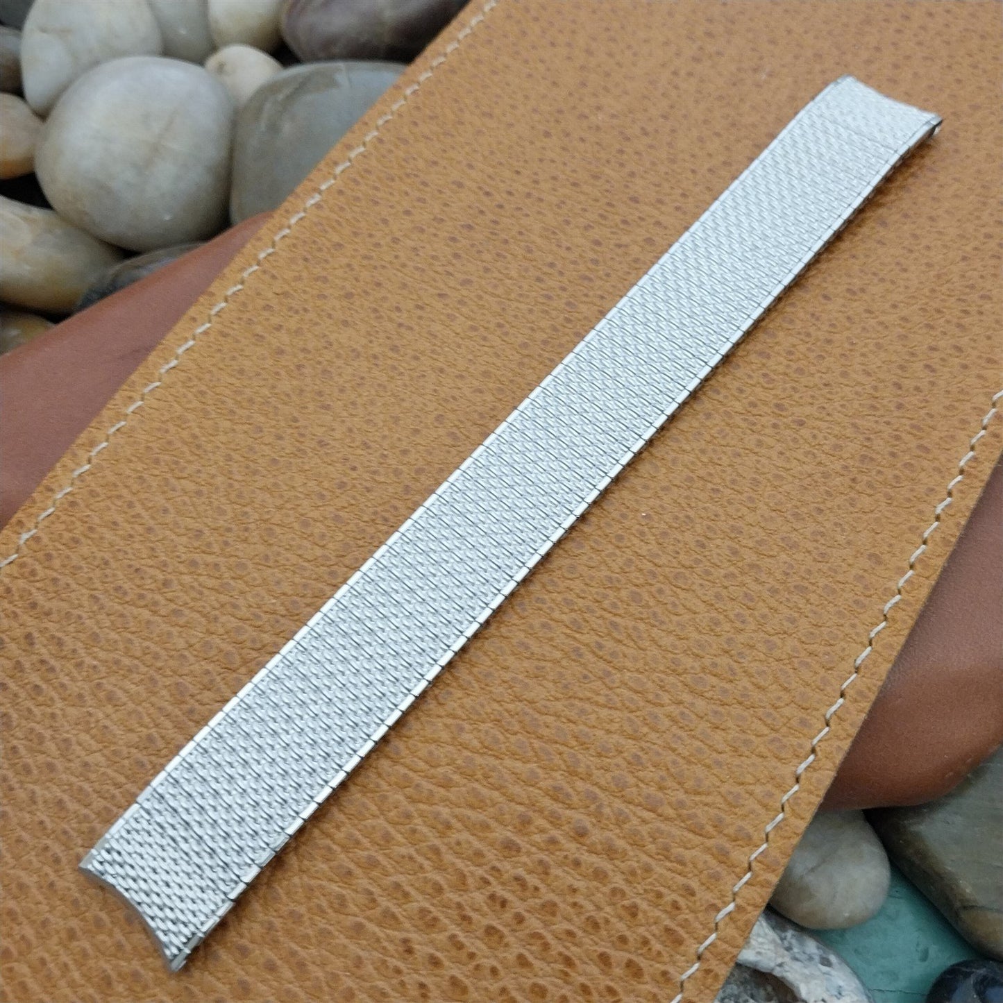 17.2mm Stainless Steel Speidel Thinline nos 1970s Vintage Watch Band