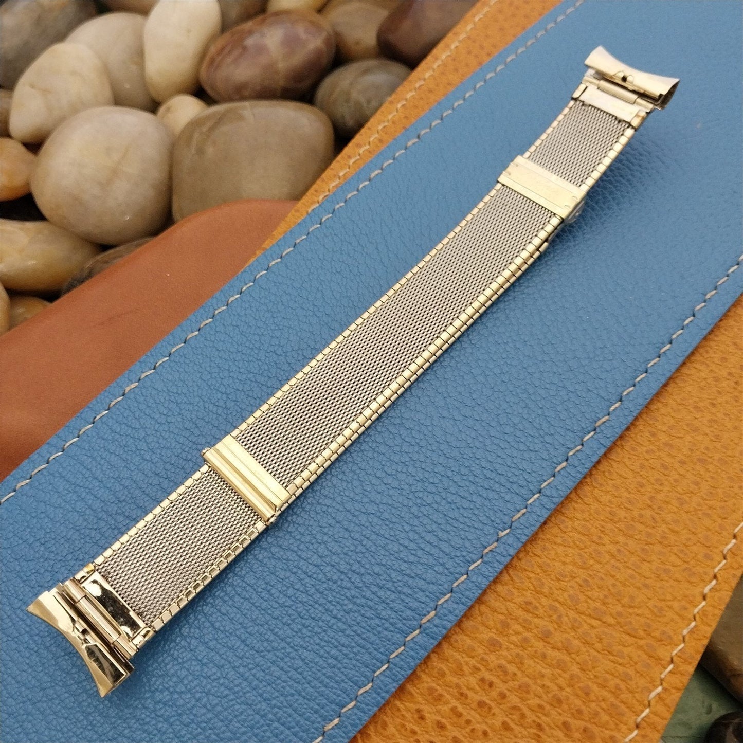 Rose White & Yellow Gold Filled Forstner Florentine Komfit Vintage Watch Band