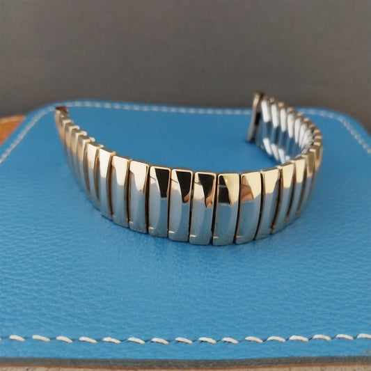 1950s 10k Yellow Gold-Filled Wide 17mm Kestenmade USA Vintage Watch Band