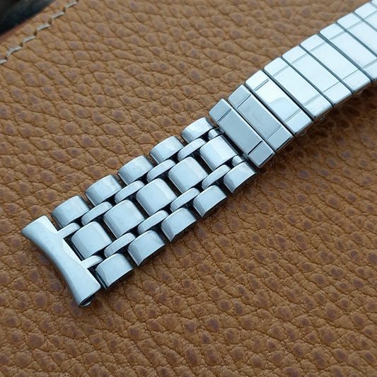 17.2mm Stainless Steel Diver DeLuxe nos 1970s Vintage Watch Band