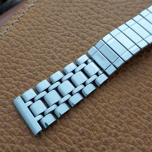 17.2mm Stainless Steel Diver DeLuxe nos 1970s Vintage Watch Band