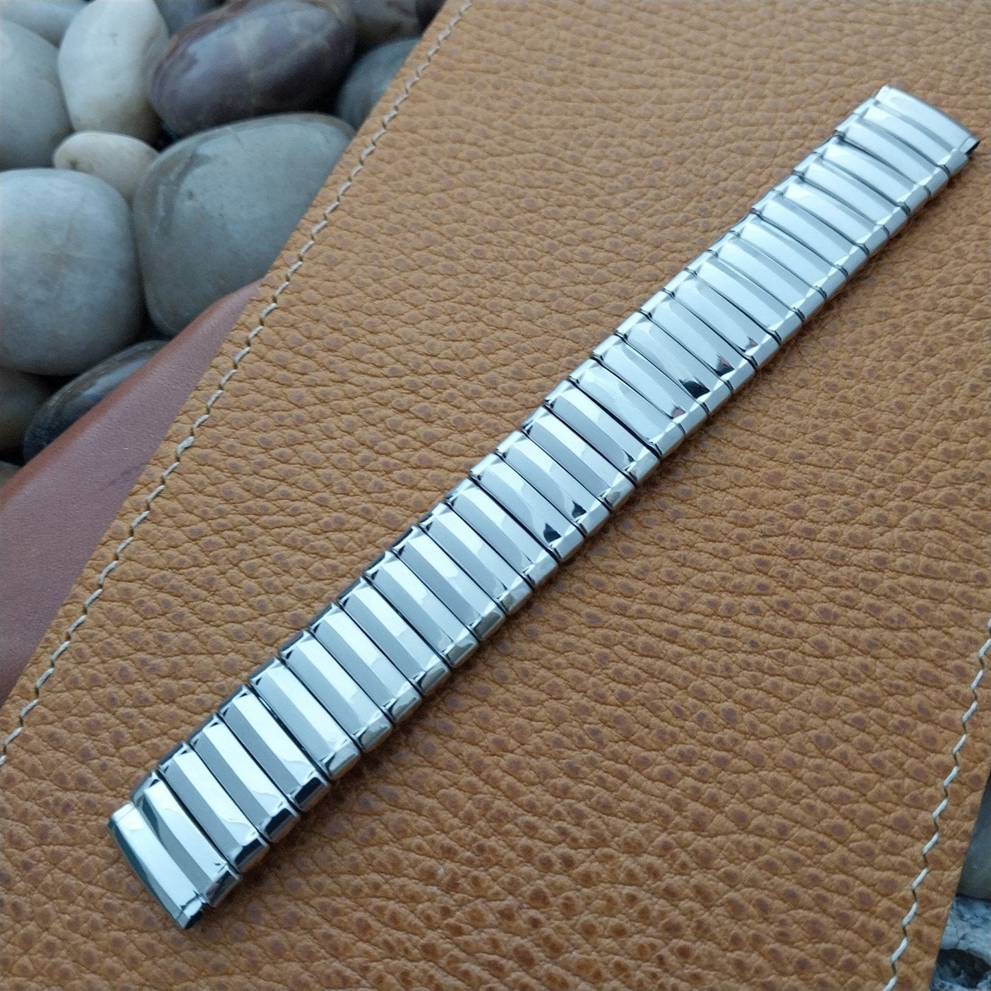 5/8 Micro-Flex 50s Stainless Steel Scissor-Expansion nos Vintage Watch Band
