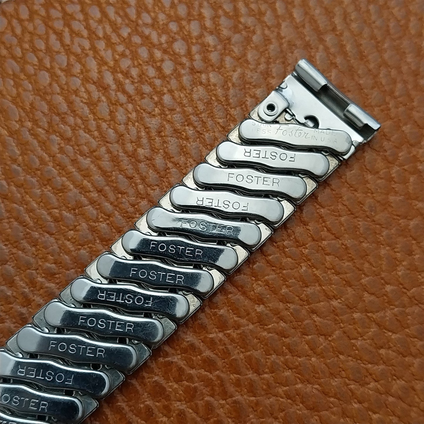5/8" Foster 1950s Stainless Steel Stretch nos Vintage Watch Band