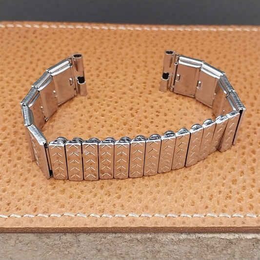 Vintage 17.2mm Glen Stainless Steel Expansion Unused Classic 1950s Watch Band