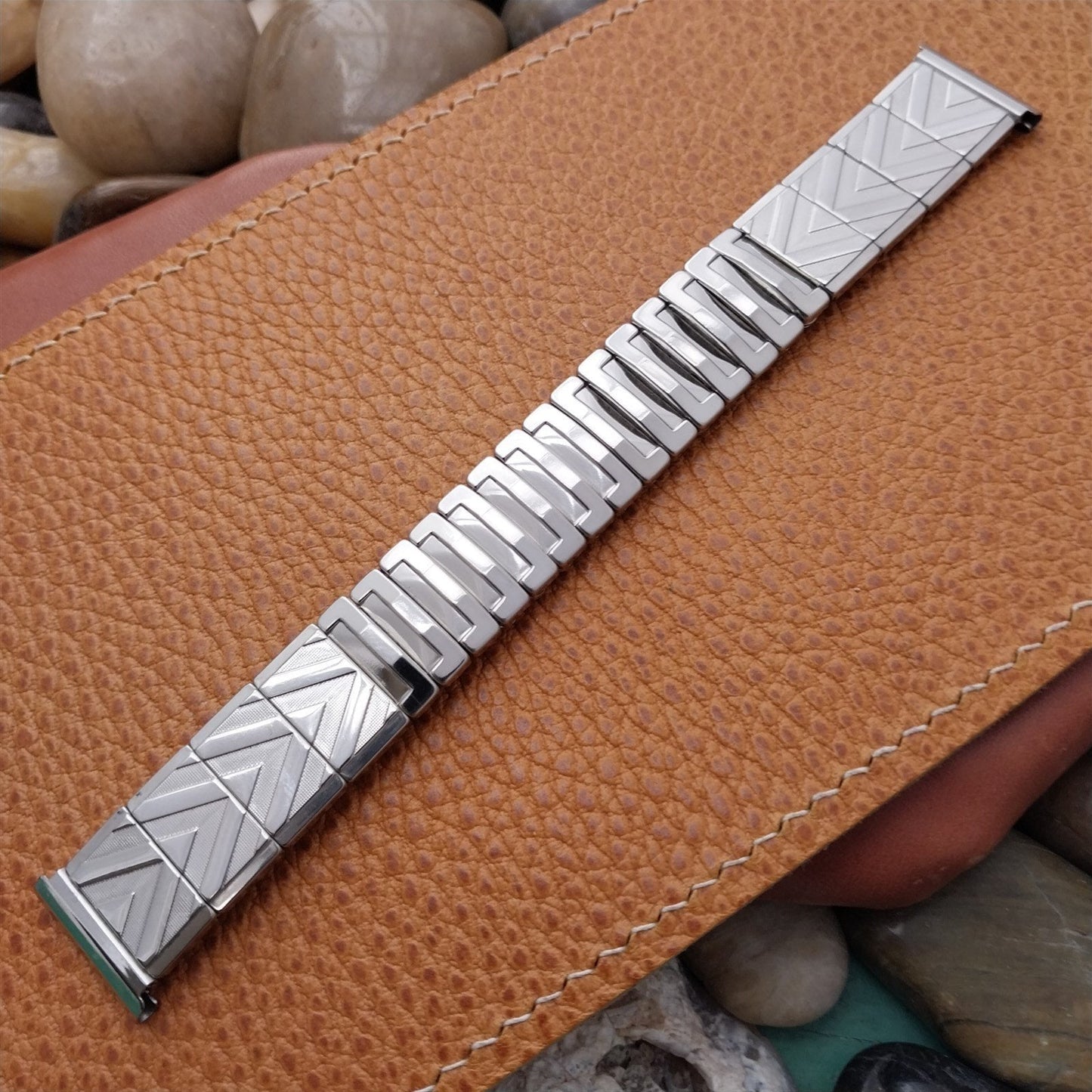 Glen USA Stainless Steel Expansion Unused MCM Classic 1950s Vintage Watch Band