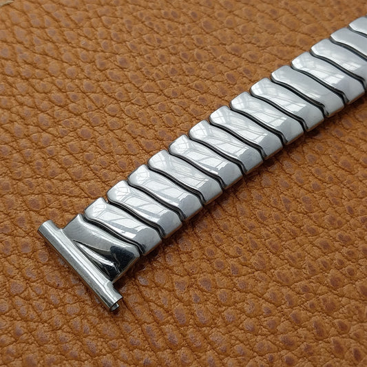 Glen USA Stainless Steel Expansion nos Short 1950s Vintage Watch Band 13mm-19mm