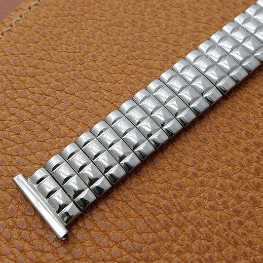 Stainless Steel Scissor-Expansion Long nos Foster USA 1950s Vintage Watch Band