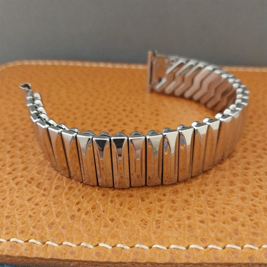 Vintage Eton 17.2mm 17mm 16mm Stainless Steel Expansion Unused 1950s Watch Band