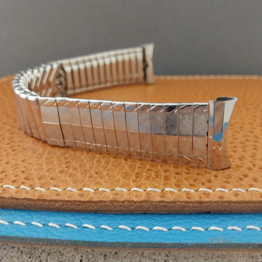 Vintage 1950s Eton 19mm 18mm Stainless Steel Classic Stretch Unused Watch Band