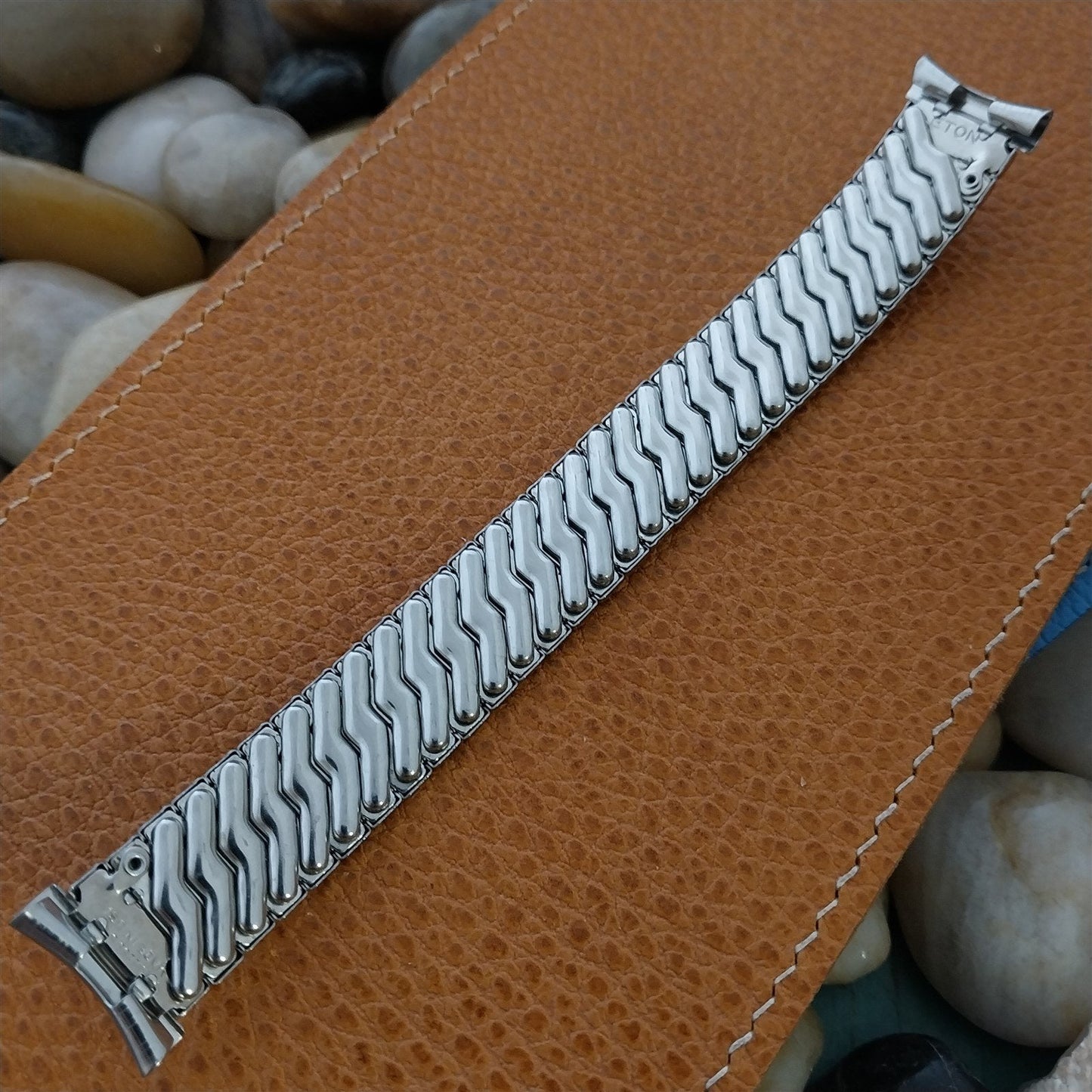 Vintage 1950s 19mm 18mm 17mm Eton Stainless Steel Expansion Unused Watch Band