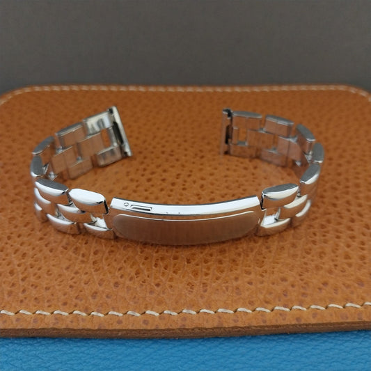 1940s 12k White Gold-Filled Kestenmade Majestic 5/8" Vintage Watch Band