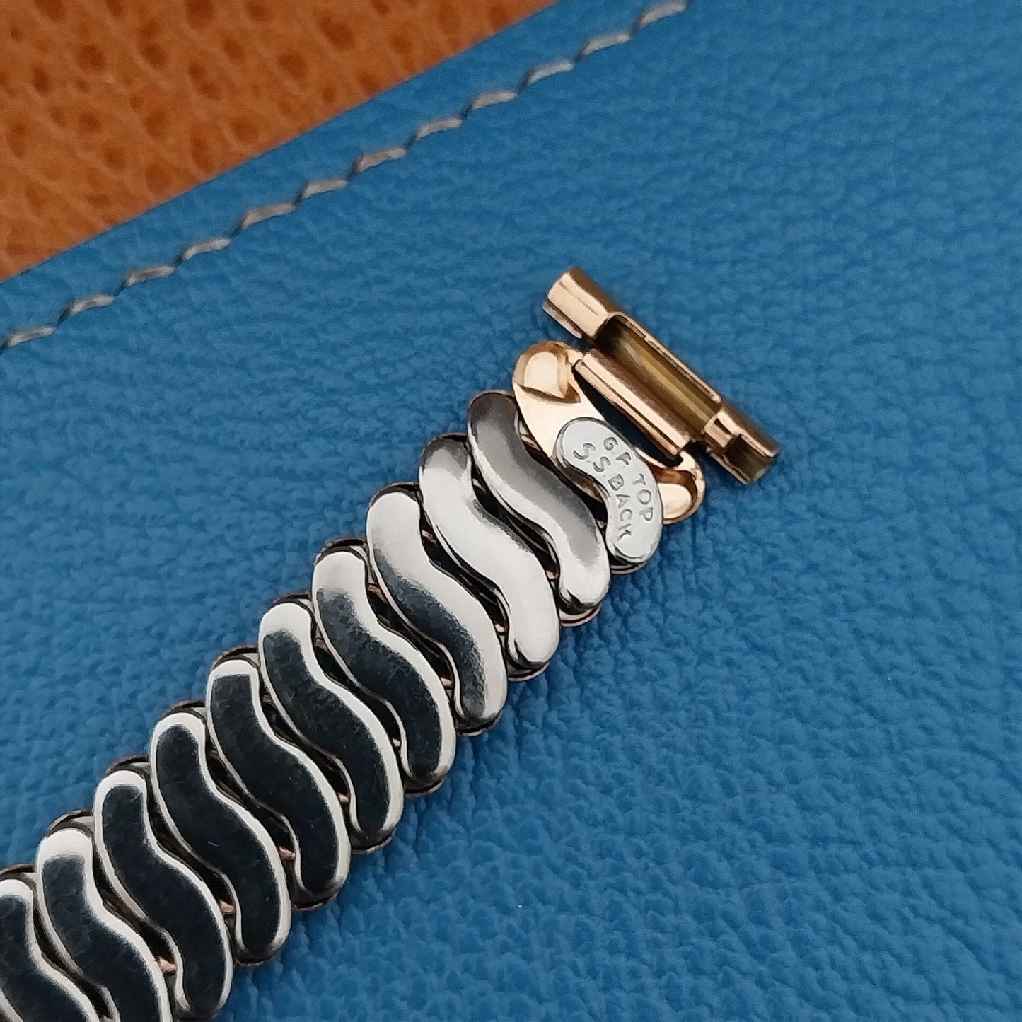 Vintage Benrus 1949 Rose Gold-Filled 5/8" 15mm Classic Stretch Unused Watch Band