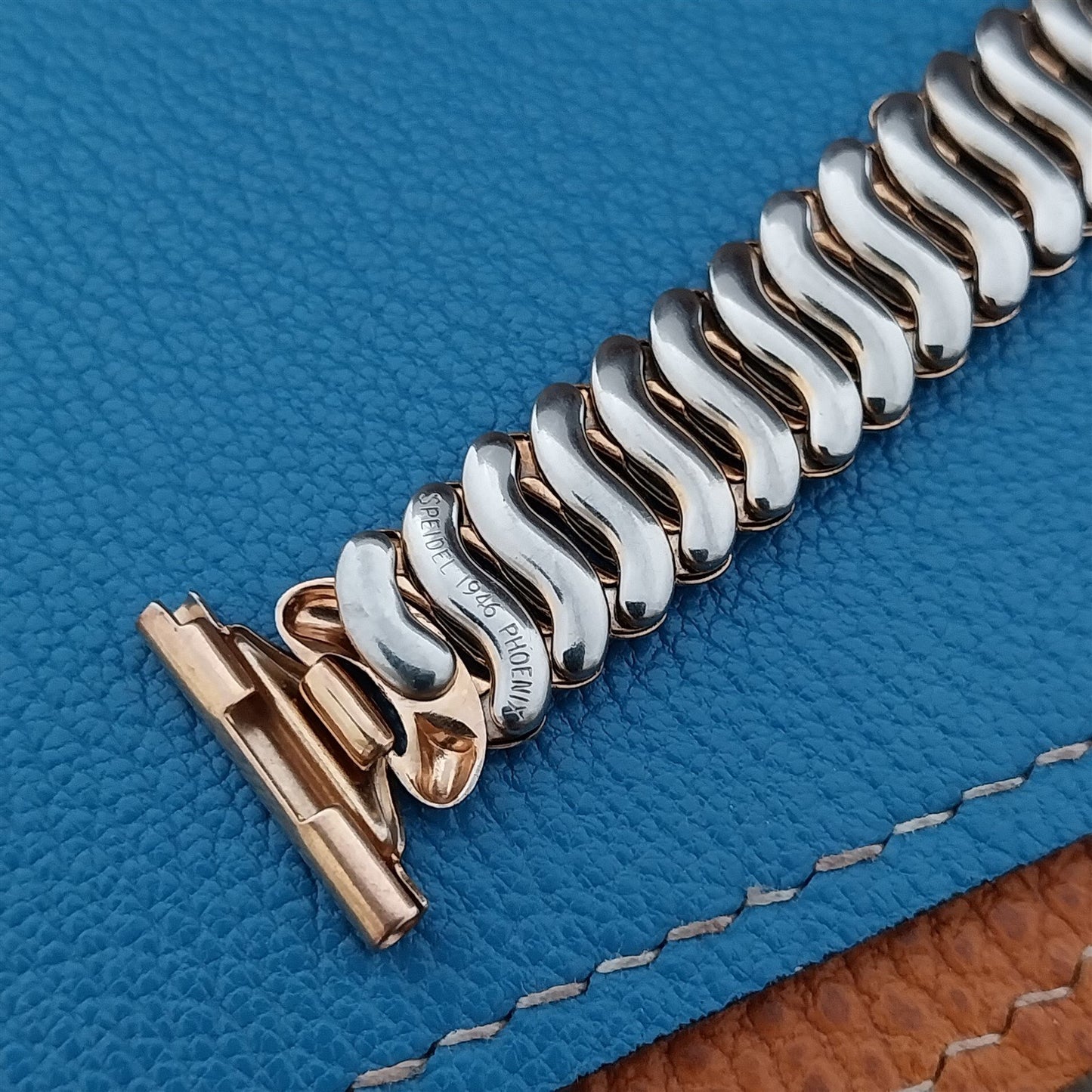 10K Rose Gold-Filled USA Made Speidel Phoenix 1946 nos Unused Vintage Watch Band