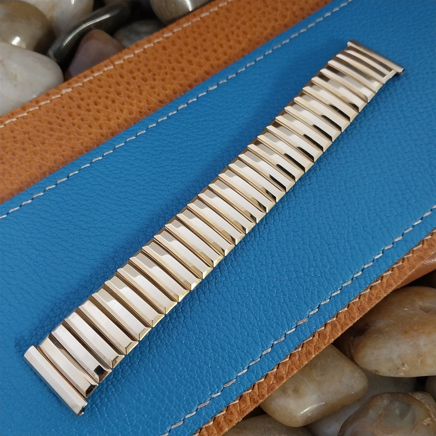 Kreisler USA Short 10k Yellow Gold-Filled Wide 1950s Vintage Watch Band nos