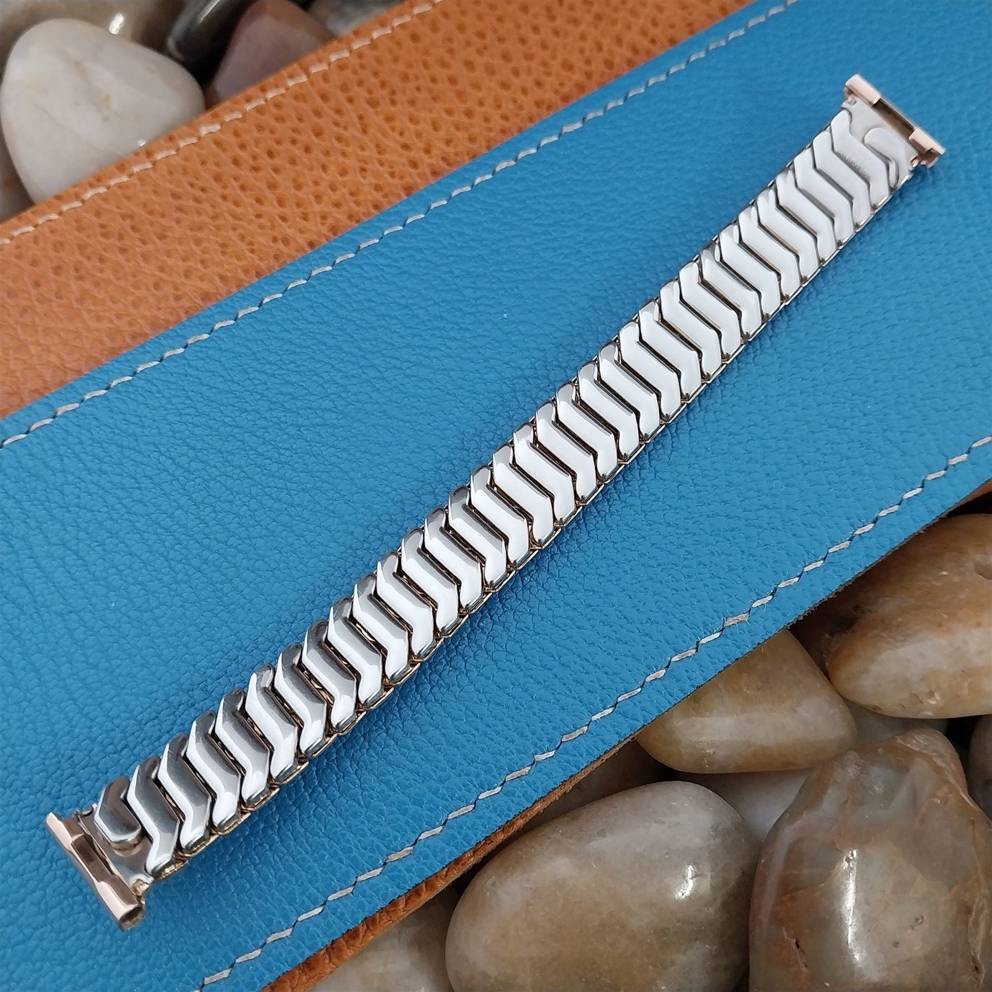 Vintage 16mm Speidel Golden Templar 10k Rose Gold-Filled Short 1950s Watch Band