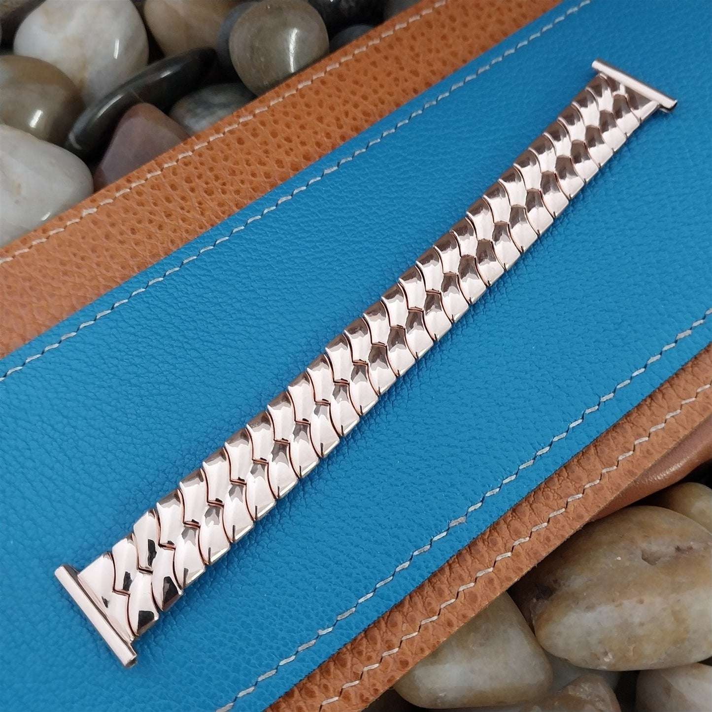 1940s 10k Rose Gold Filled Classique 19mm 18mm 16mm Unused Vintage Watch Band