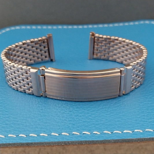 5/8" Rose Gold-Filled Mesh 1940s Kreisler Basketweave Vintage Watch Band