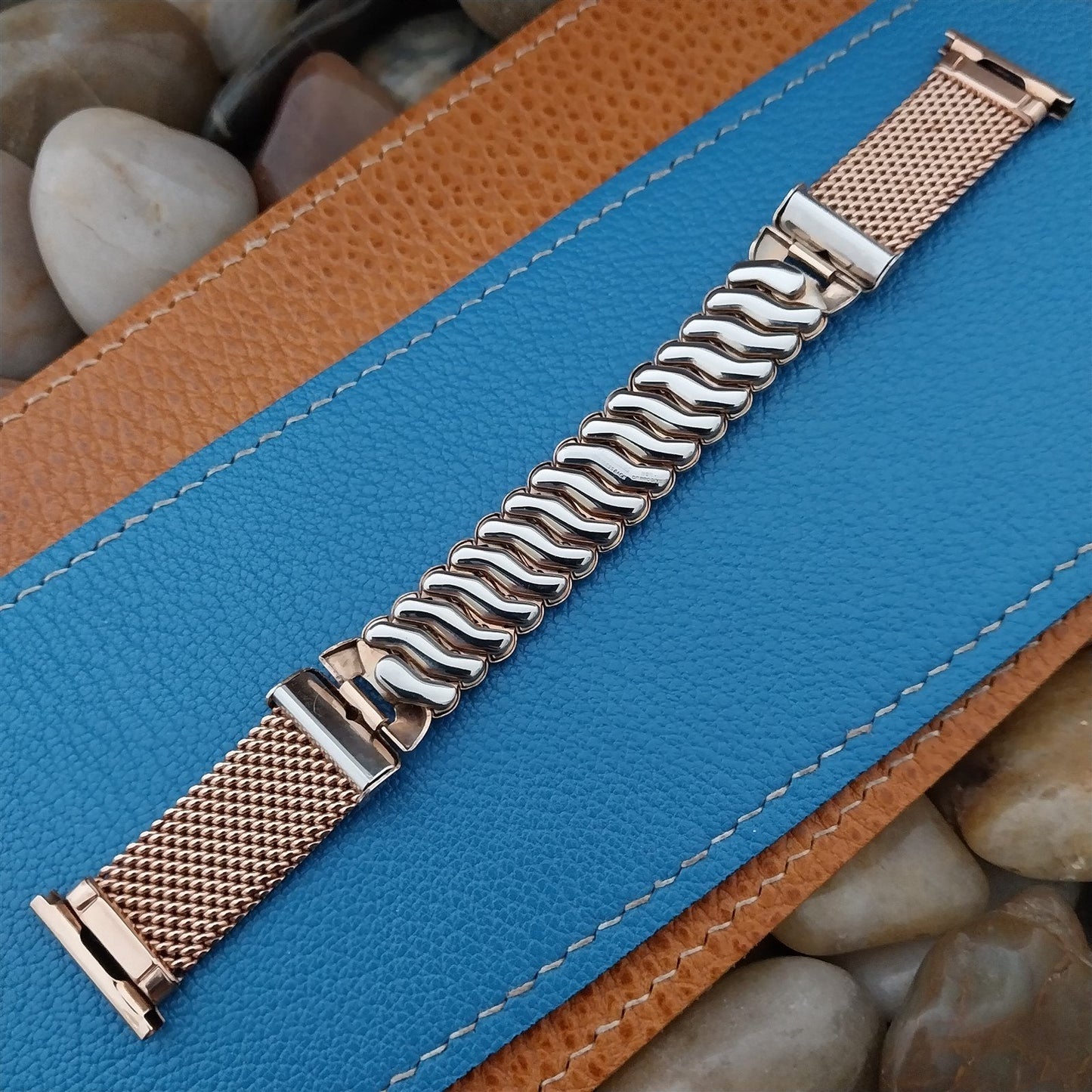 1940s Rose Gold-Filled Kestenmade Cosmopolitan nos Vintage Watch Band