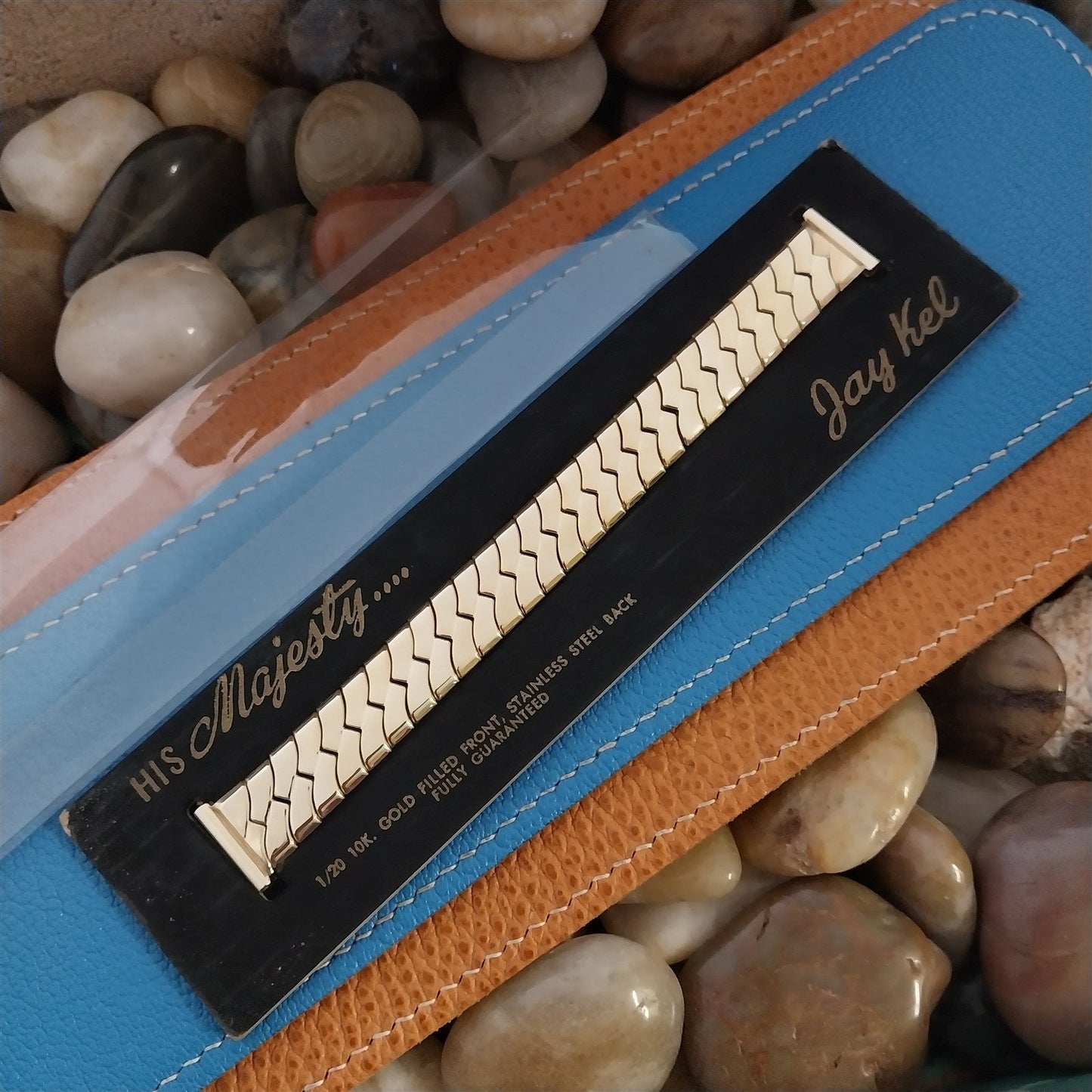 5/8" 1940s 10k Yellow Gold Filled Jaekel USA Unused nos Vintage Watch Band