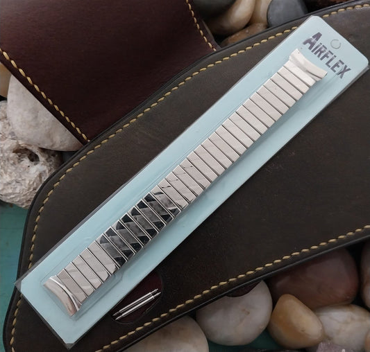 17mm Airflex Stainless Steel Classic Unused 1950s-1960s nos Vintage Watch Band