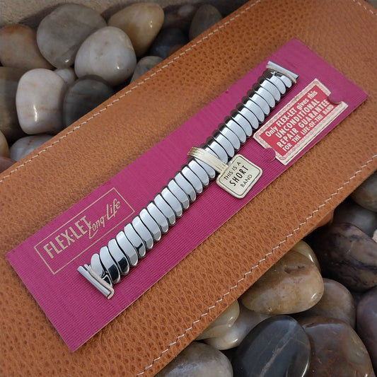 1952 Flex-Let Calvin Short Stainless Steel nos 5/8" Unused Vintage Watch Band