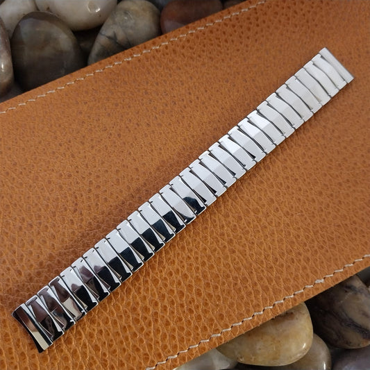 Vintage 1957 Flex-Let Thin Man Deluxe 5/8" Stainless Steel nos Unused Watch Band