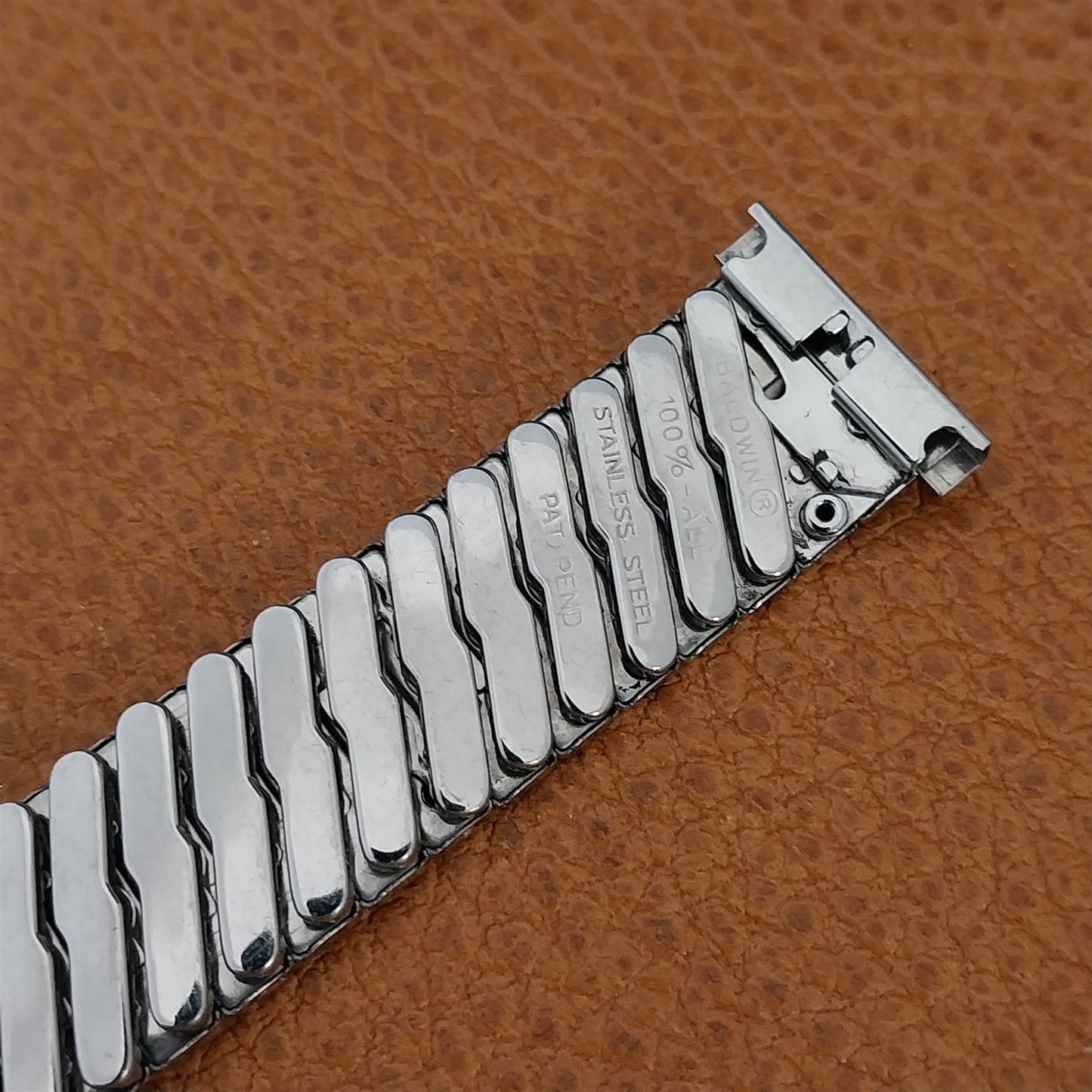 1960s Vintage 19mm 18mm 16mm Baldwin Stainless Classic Stretch Unused Watch Band