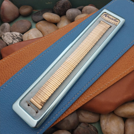 Vintage 1950s Kreisler Yellow Gold-Filled Lord Bergen 5/8" Unused nos Watch Band