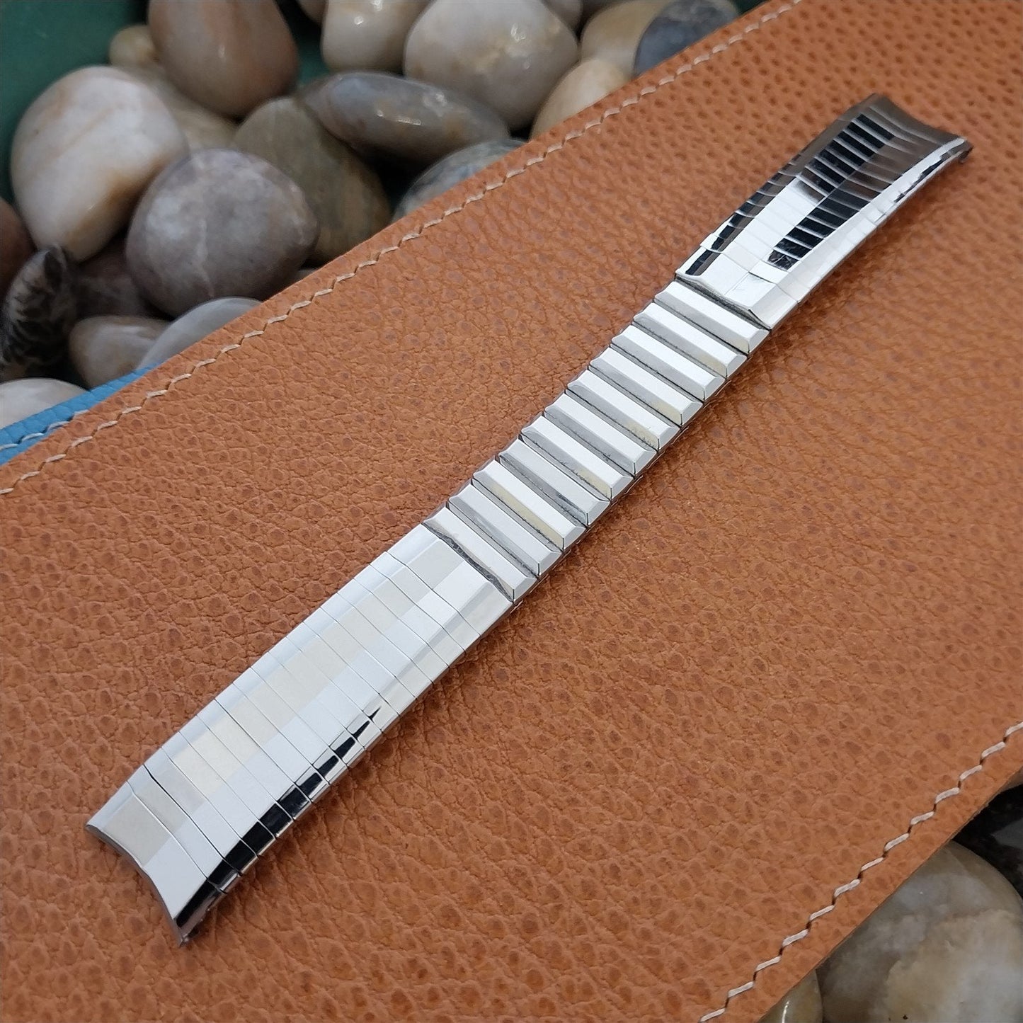 17.2mm 11/16" Stainless Steel nos 1960s Admiral USA Unused Vintage Watch Band