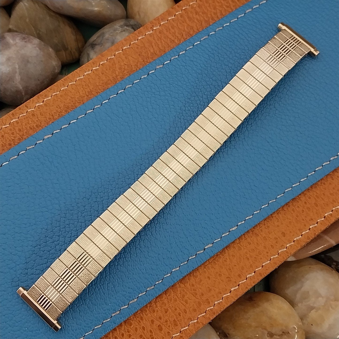 Vintage 1970s Bulova 10k Yellow Gold rgp Expansion nos Unused Watch Band