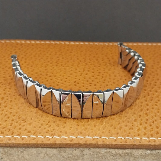 Eton USA 5/8 Stainless Steel Scissor-Expansion nos 1950s Vintage Watch Band