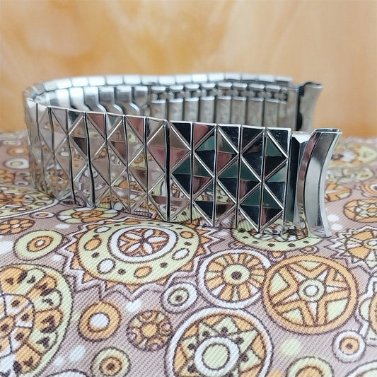 19mm 18mm 17.2mm Wide Stainless Gemex 1950s Unused Vintage Watch Band