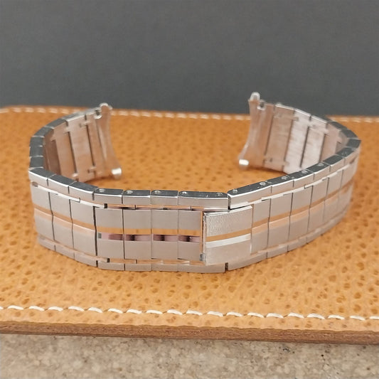 17.2mm 11/16" White Gold hge Chavis nos Unused 1970s Vintage Watch Band