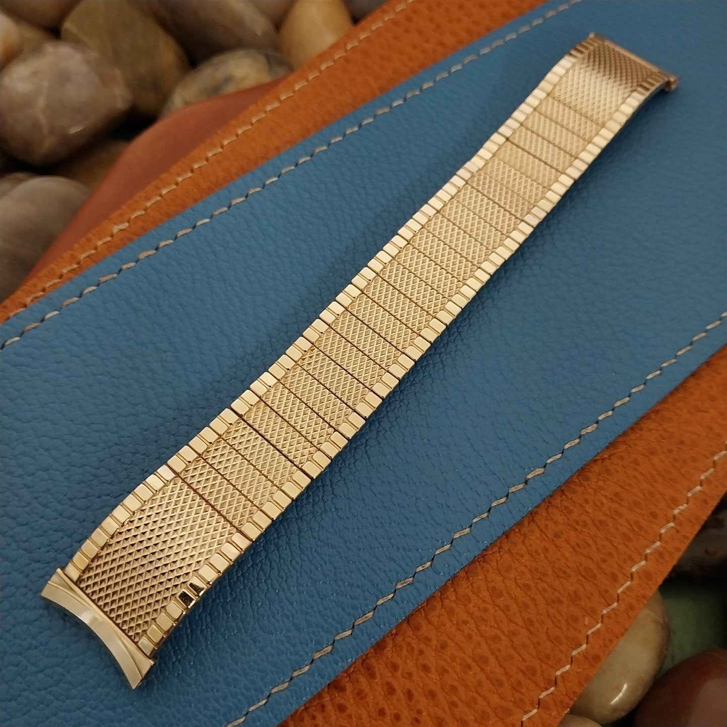 Wide 10K Gold-Filled Gemex Unused 1950s 17mm 18mm 19mm nos Vintage Watch Band