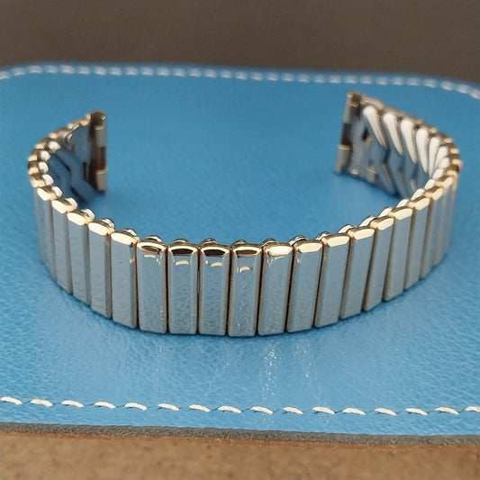 5/8" 10k Gold-Filled Pontiac Scissor Expansion 1950s Unused Vintage Watch Band