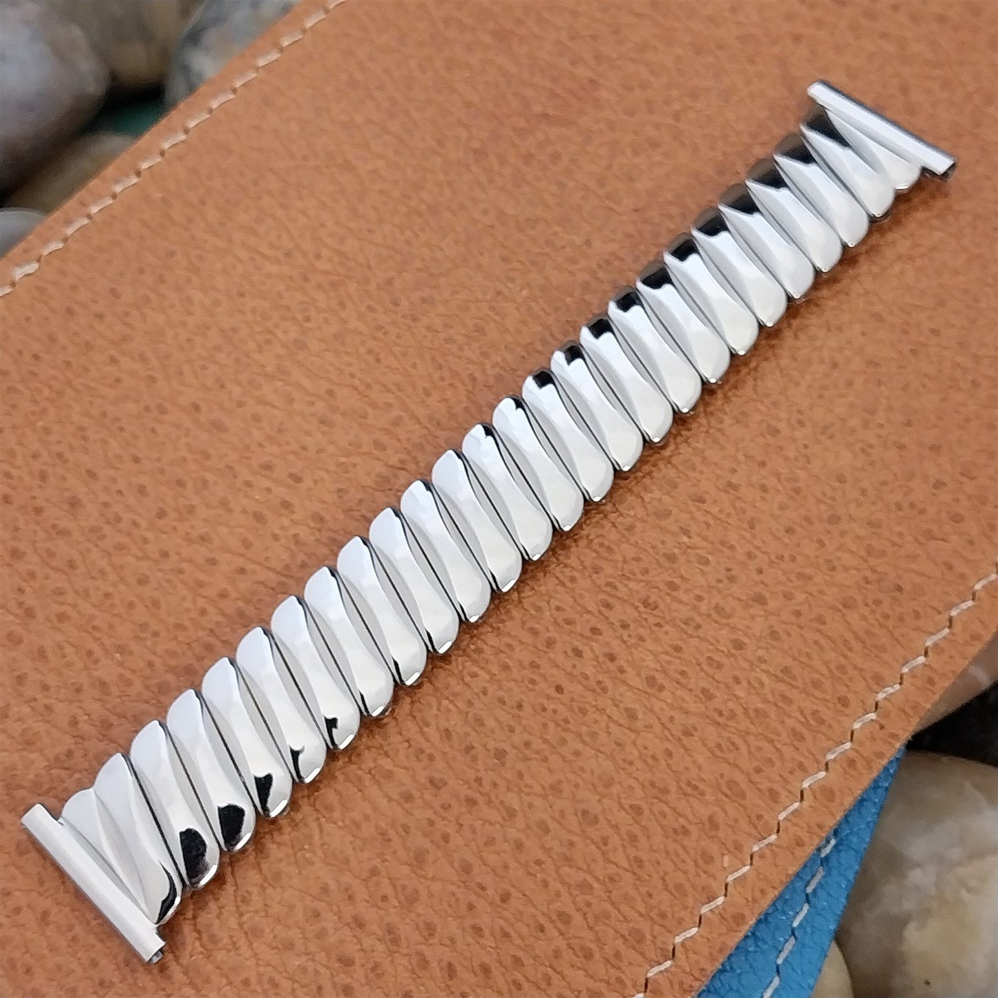 50s Bellavance Short Stainless Steel Expansion nos Vintage Watch Band 16mm-19mm