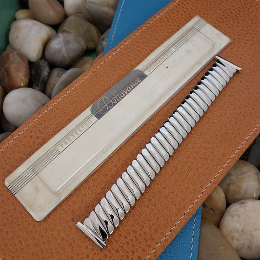 Vintage Watch Band 1950s Bellavance Stainless Steel Expansion nos 16mm 18mm 19mm