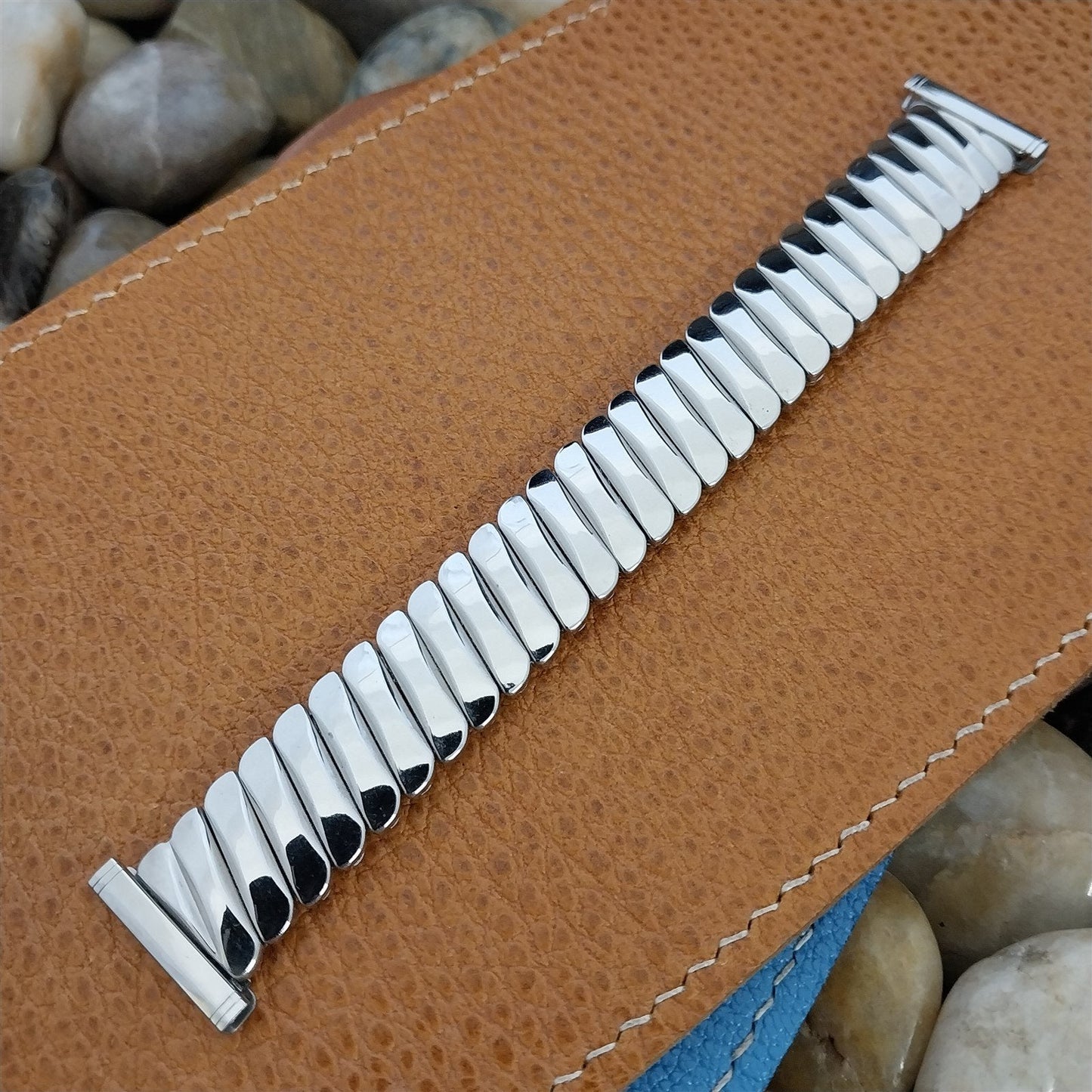 Vintage Watch Band 1950s Bellavance Stainless Steel Expansion nos 16mm 18mm 19mm