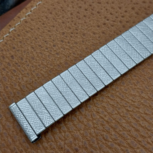 17.2mm Uniflex Slim Stainless Steel Stretch Expansion 1960s Vintage Watch Band