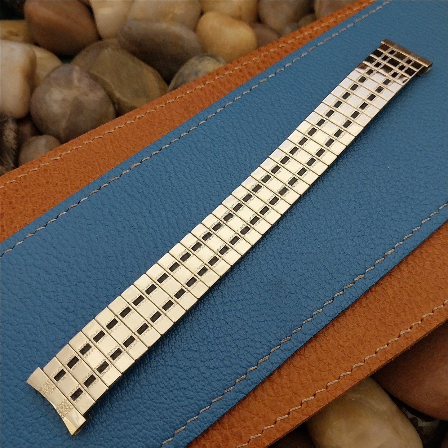 17.2mm 10k Gold-Filled 1960s Vintage Watch Band Uniflex USA Slim Expansion