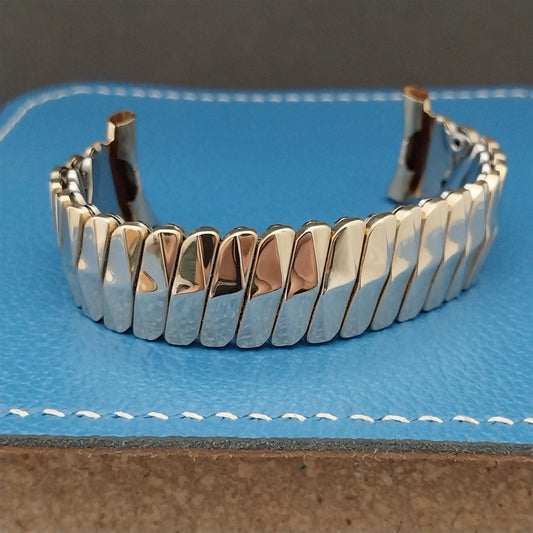 Short 10k Gold-Filled Bellavance USA nos 1950s Vintage Watch Band 16mm-19mm