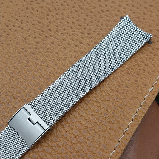 17.2mm Stainless Steel Mesh JB Champion USA Unused nos 1960s Vintage Watch Band