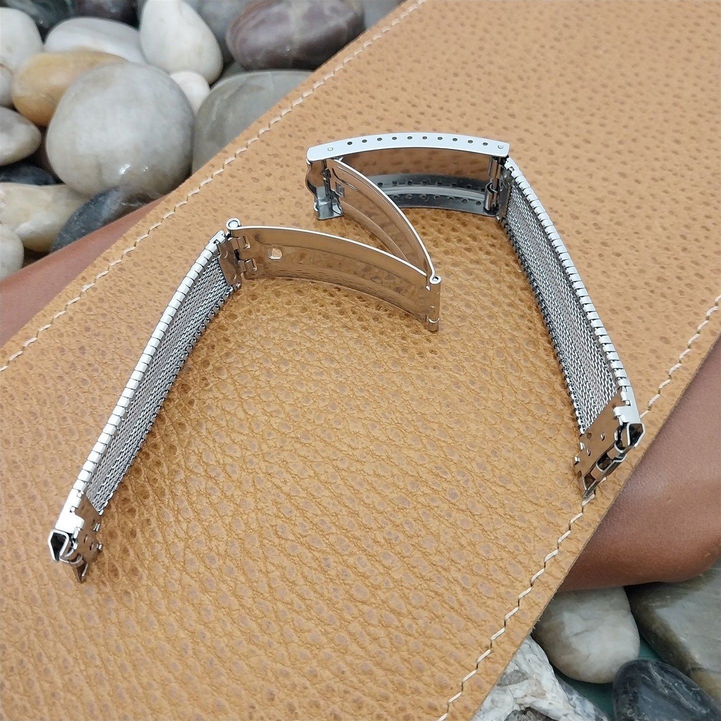 Vintage JB Champion 17mm 18mm 19mm Stainless Steel nos 1960s Unused Watch Band