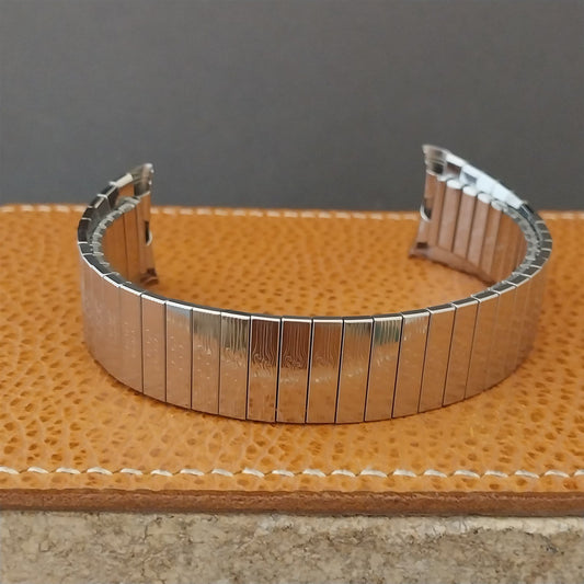 22mm Vintage Bulova Stainless Steel Stretch Expansion 1970s Unused Watch Band