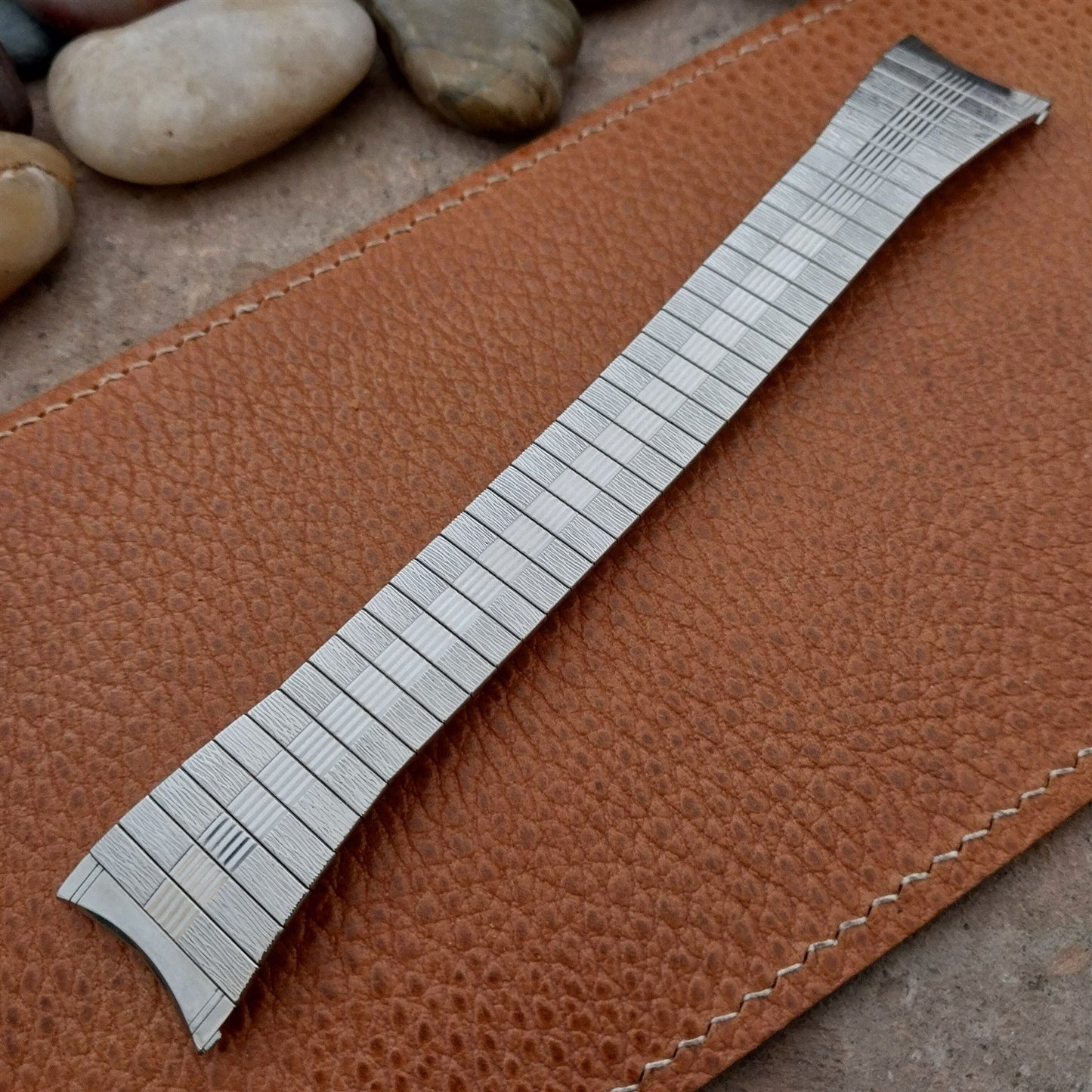 Vintage 22mm Bulova Stainless Steel Expansion Unused Classic 1970s Watch Band