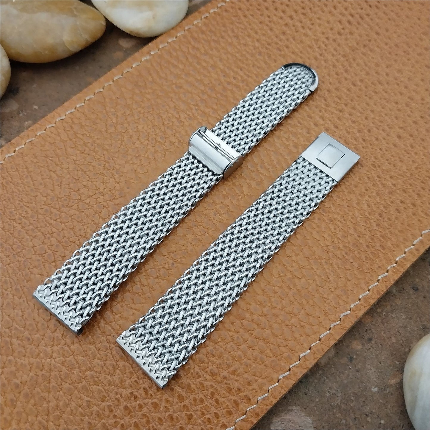 Stainless Steel Mesh 17.2mm JB Champion 1960s nos Unused Vintage Watch Band